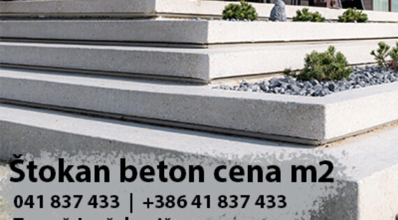 Štokan beton cena m2