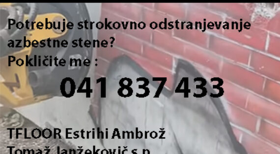 Odstranjevanje azbestne stene