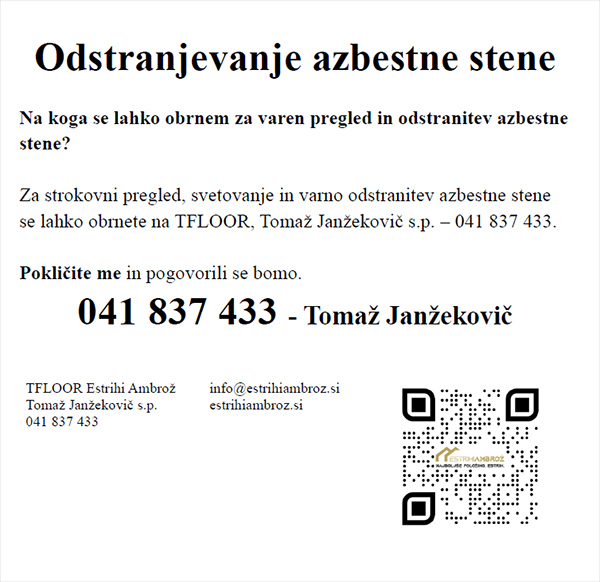 Odstranjevanje azbestne stene