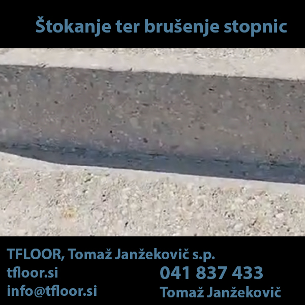 Štokanje ter brušenje stopnic – profesionalna obdelava betona