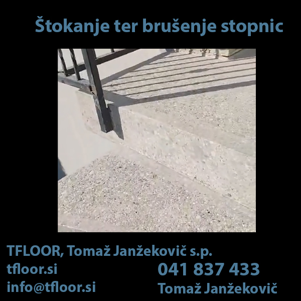 Štokanje ter brušenje stopnic ter dovolite si najboljše!