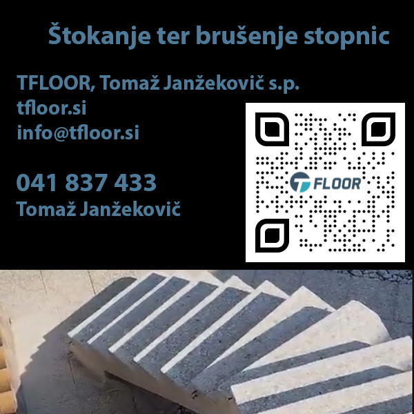 Štokanje ter brušenje stopnic