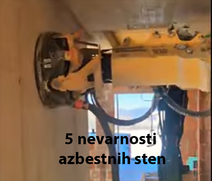 5 nevarnosti azbestnih sten