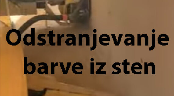 Odstranjevanje barve iz sten