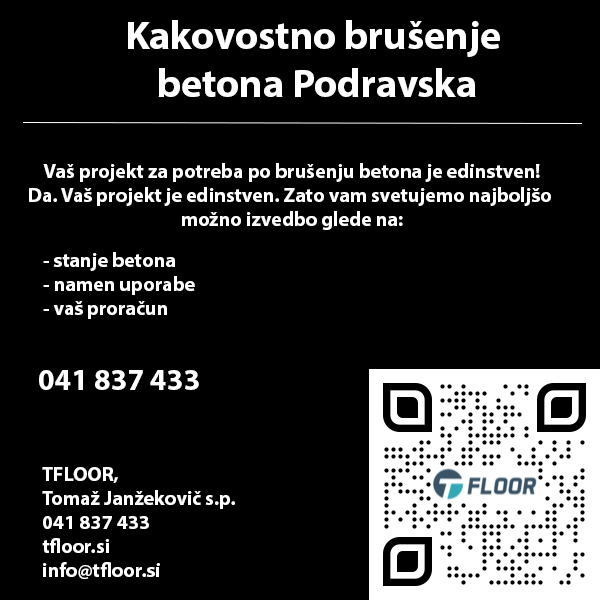 Kakovostno brušenje betona Podravska Kakovostno brušenje betona Podravska