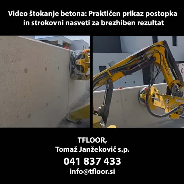 Video štokanje betona: Praktičen prikaz postopka in strokovni nasveti za brezhiben rezultat ter odstranjevanje poškodovane plasti betona s postopkom štokanja