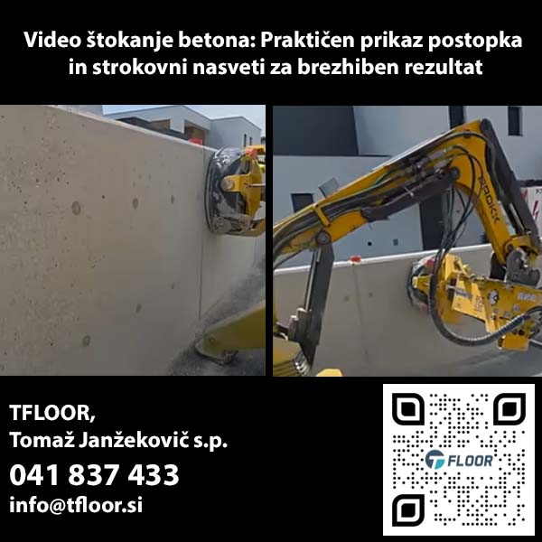 Video štokanje betona: Praktičen prikaz postopka in strokovni nasveti za brezhiben rezultat ter strojno štokanje betonske podlage za boljši oprijem premazov
