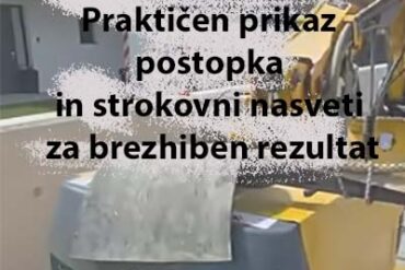 Video štokanje betona: Praktičen prikaz postopka in strokovni nasveti za brezhiben rezultat