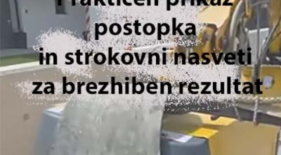 Video štokanje betona: Praktičen prikaz postopka in strokovni nasveti za brezhiben rezultat