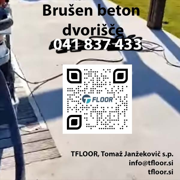 Kaj pomeni brušen beton za dvorišče?