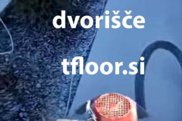 Brušen beton dvorišče