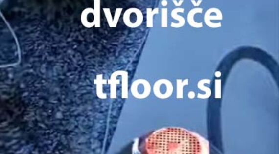 Brušen beton dvorišče