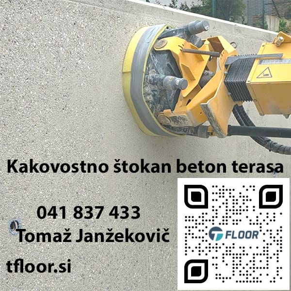 Kakovostno štokan beton terasa Kakovostno štokan beton terasa