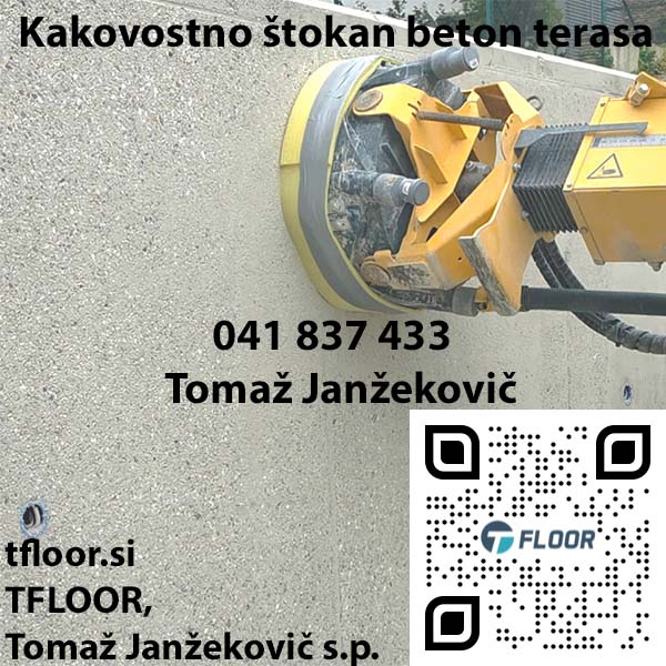 Kakovostno štokan beton terasa Kakovostno štokan beton terasa