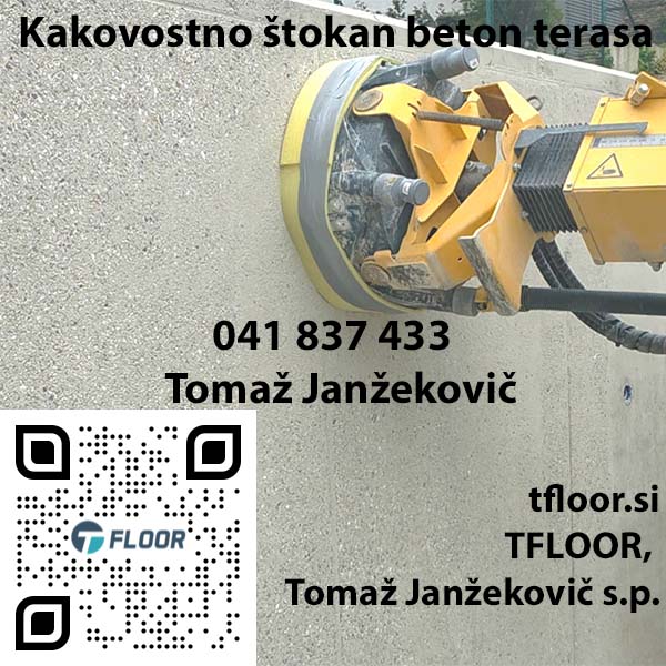 Kakovostno štokan beton terasa Kakovostno štokan beton terasa